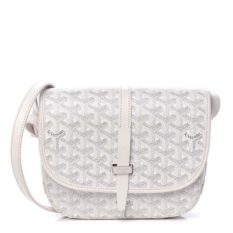 GOYARD Goyardine Belvedere II PM Messenger Bag White